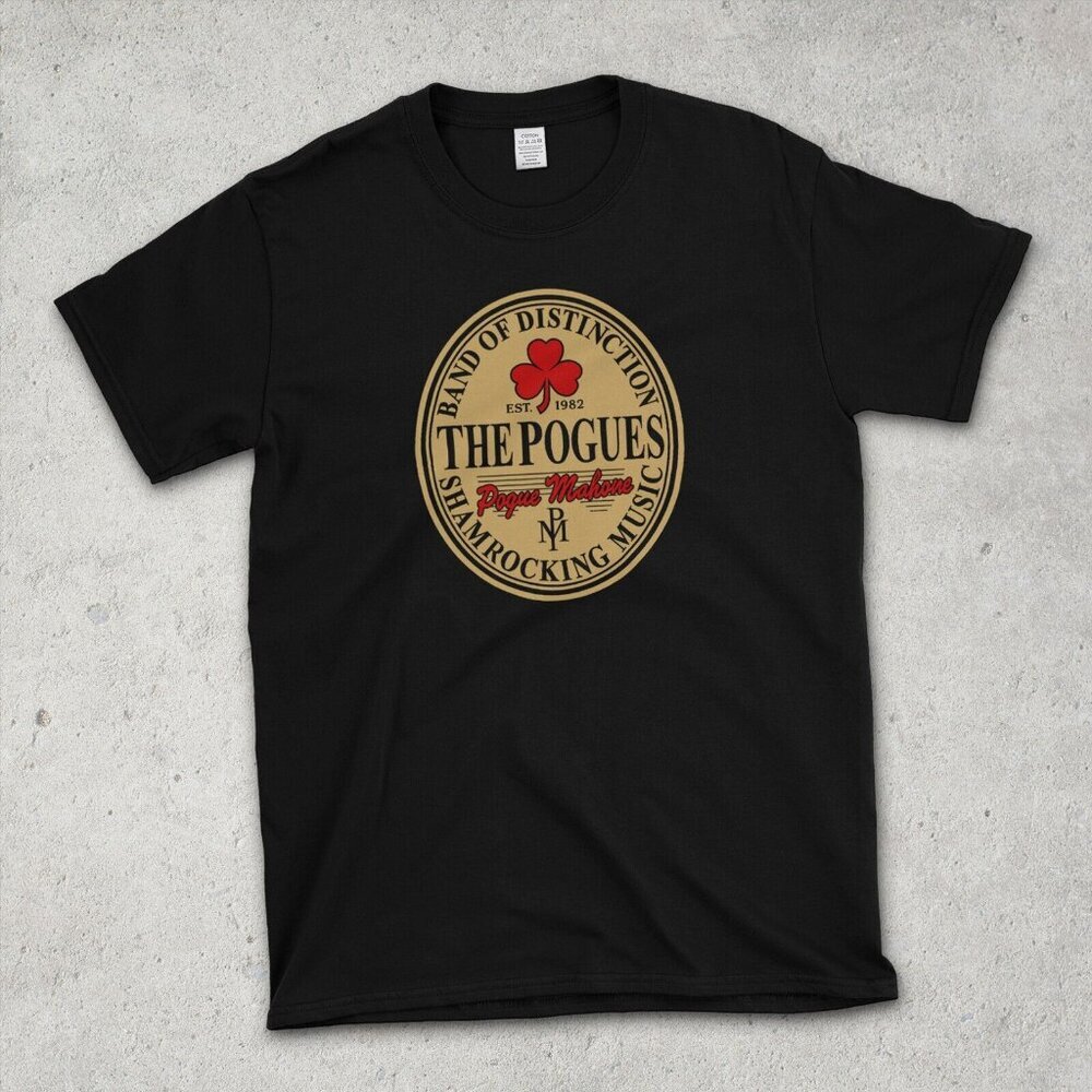 The Pogues Shamrock Beer Label Celtic Music Fan Classic Graphic Collector 91